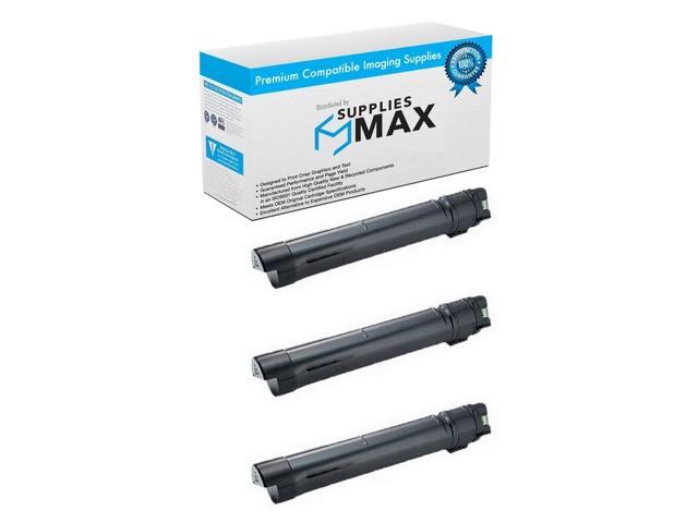 Recertified - SuppliesMAX Replacement for WorkCentre 7525/7530/7535/7545/7556/7830/7835/7845/7855/7970 Black Toner Cartridge (3/PK-26000 Page.