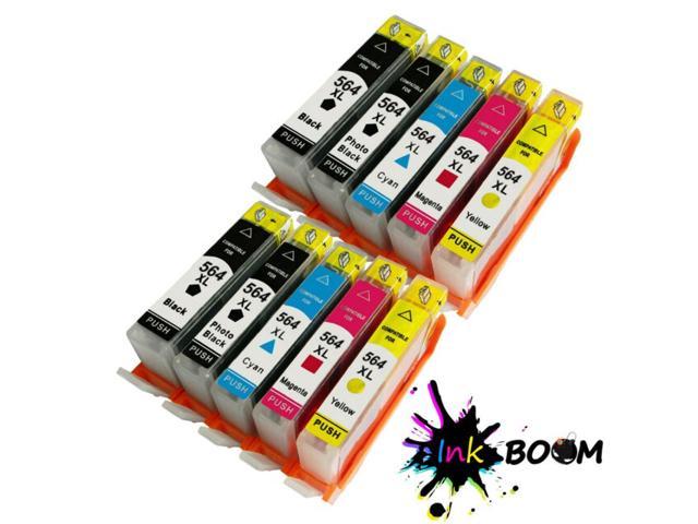 10 Ink Cartridge Replace for Hp 564Xl Photosmart 5510 6510 6520 7510 7525 5520