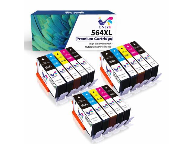 15Pcs High Yield 564Xl Ink Cartridge for Hp Photosmart 5510 5520 6520 7520 7525