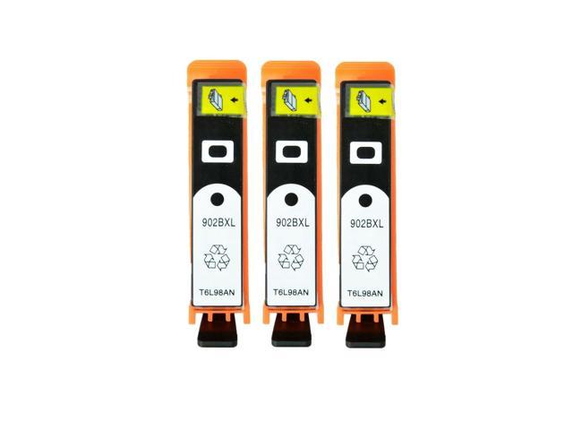 Recertified - 3Pk 902Xl Black Ink for Hp Officejet 6950 6951 6958 6962 6979 Pro 6960 6974 6976