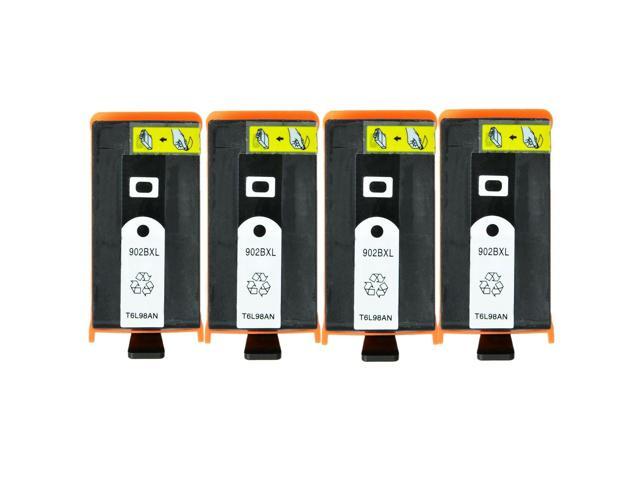 Recertified - 4Pk 906Xl Black Ink for Hp Officejet 6950 6951 6958 6962 6979 Pro 6960 6974 6976