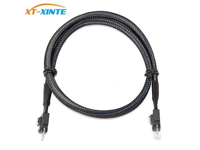 Slim SAS 38P SFF-8654 to SFF8654 12Gbps Server Hard Drive HDD Data Transmission Cable 50cm