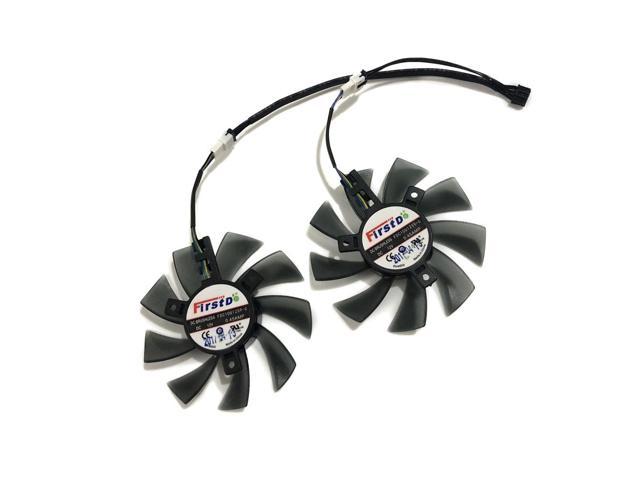 2Pcs/set Computer Video Card Cooler Fan Replace for HIS 7950 IceQ X2 Boost Clock 3GB GDDR5 Graphics Card