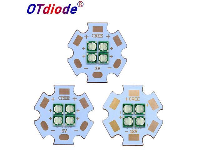 10w12w 3v6v12v 3535 4chips Azul Verde Ciano 565nm 570nm LED Contas Lâmpada Mosquito Repelente Aliviar Demência