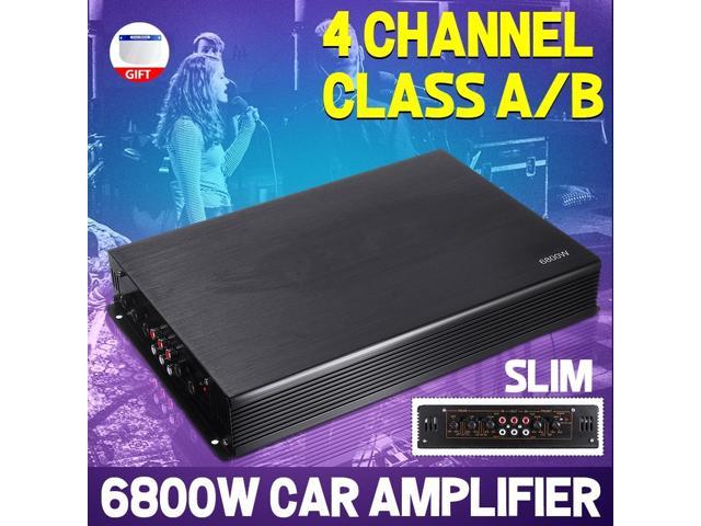 6800W 12V 4 Channel Car Amplifier Stereo Audio Super Bass Power Subwoofer Amplifier