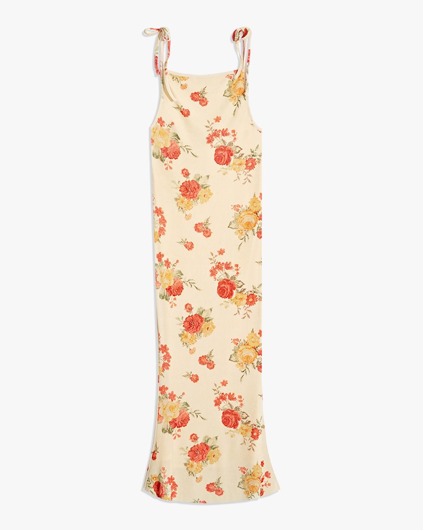 Boat Neck Golden Hour Maxi Dress - XXL Buttermilk Multi