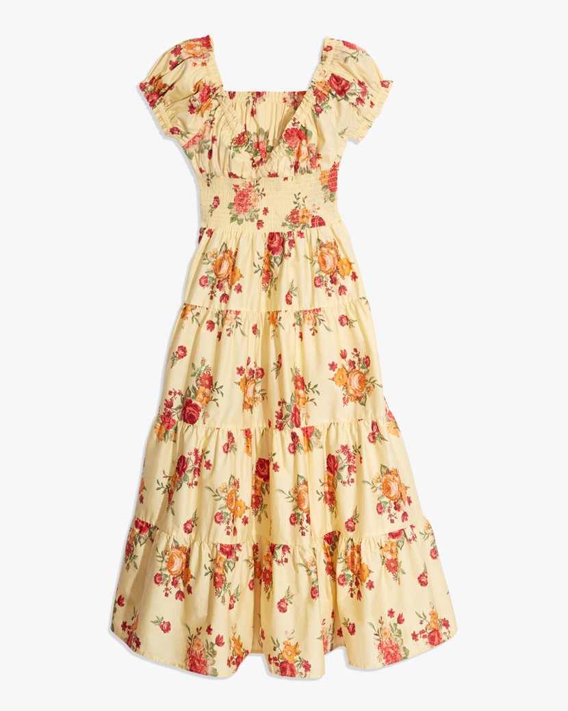 Poplin Golden Hour Maxi Dress - XXL Buttermilk Multi
