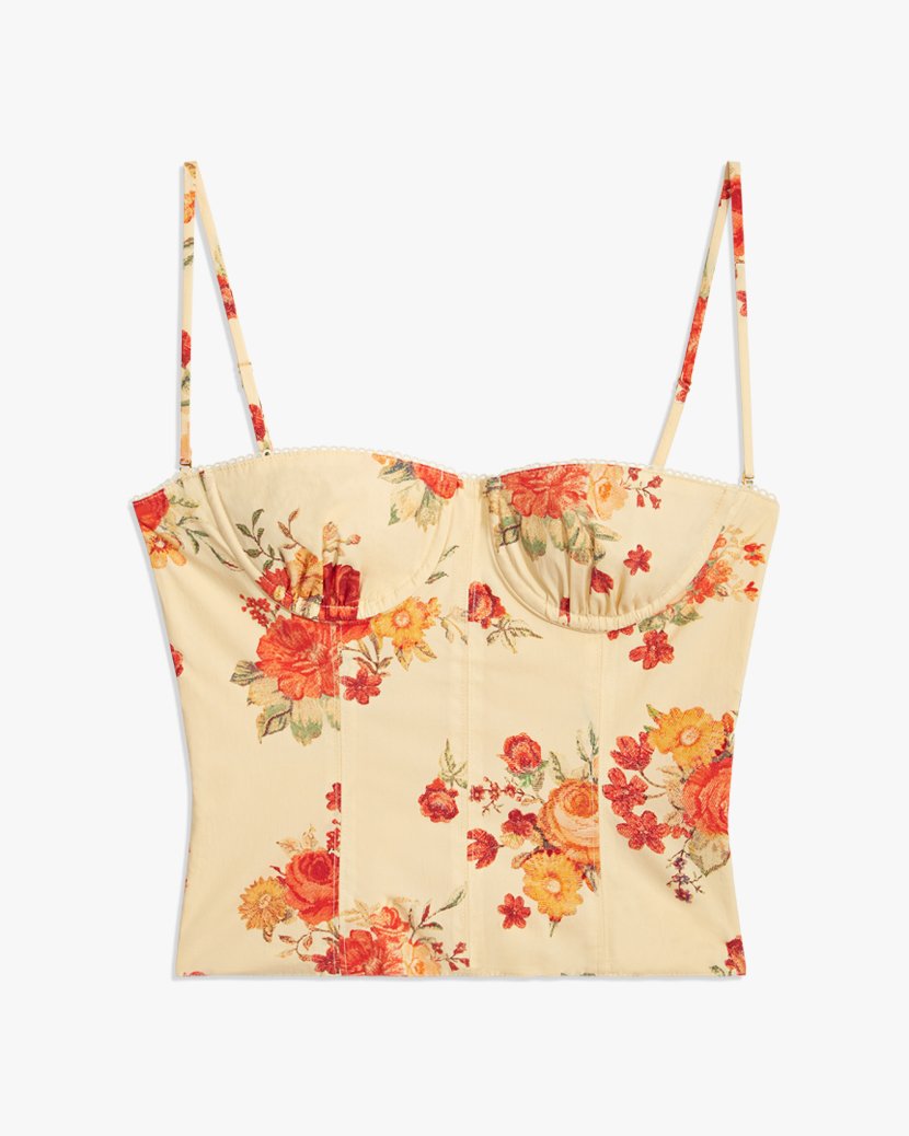 Underwire Golden Hour Corset - 10 Buttermilk Multi