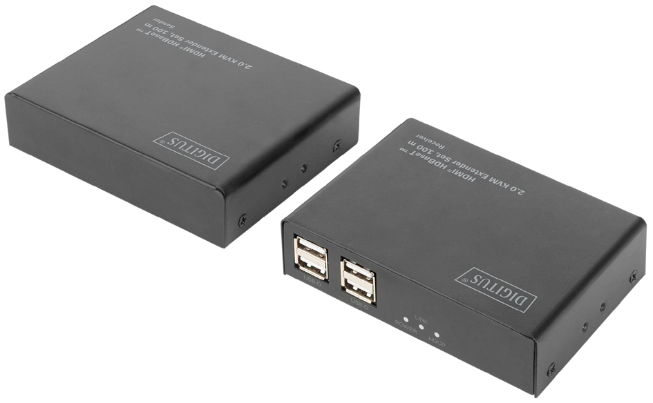 Digitus 4K HDMI HDBaseT™ 2.0 KVM Extender Set. 100 M