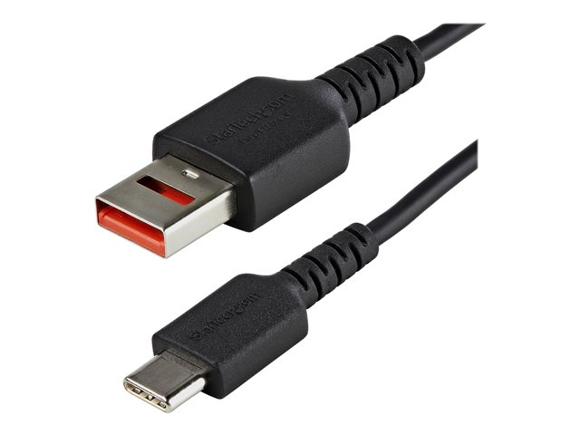 Startech.com 3ft (1m) Secure Cable  Type-a to Type-c Data Blocker -only Cable  No-data -only Cable for Phone/tablt  Data Blocking Protector Adapter Ca