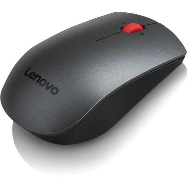Lenovo - Professional Wireless Laser Mouse - Laser - Wireless - Radio Frequency - USB - 1600 Dpi - Scroll Wheel - Wireless - Black