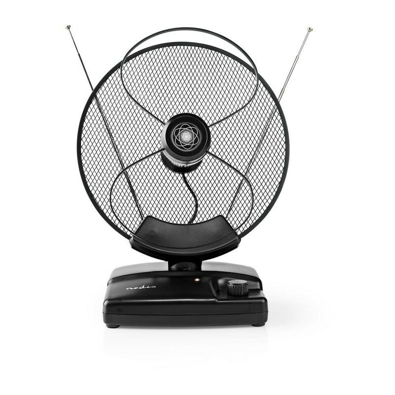 Antenne HDTV D'Intérieur 0 - 25 Km Gain De 30 - 36 DB FM/VHF/UHF Noire