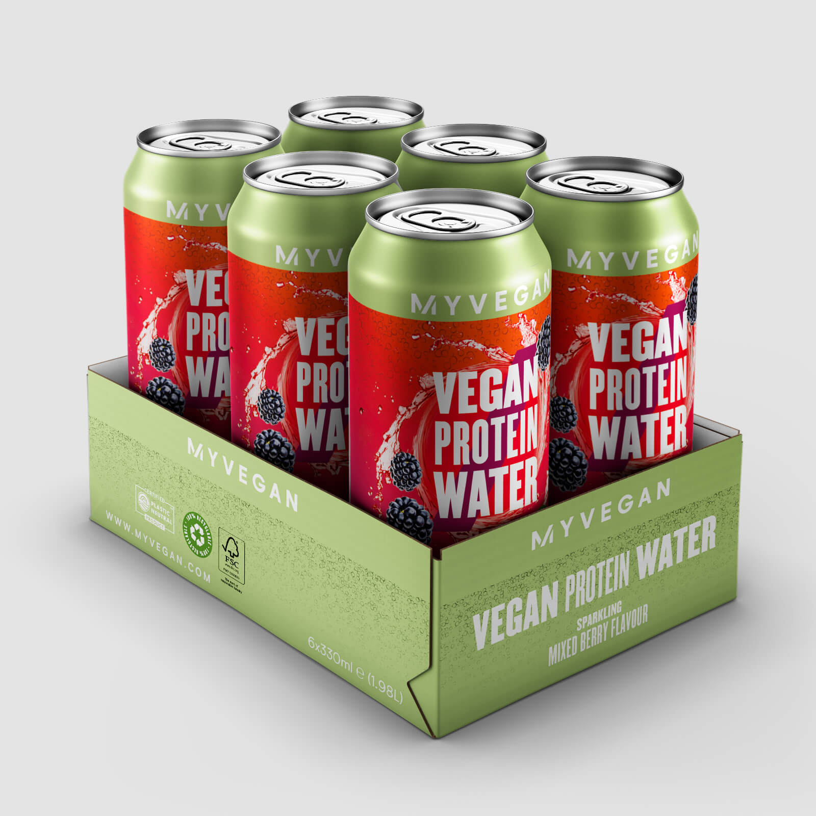 Sparkling Energy Drink (6 Pack) - Mixed Berry