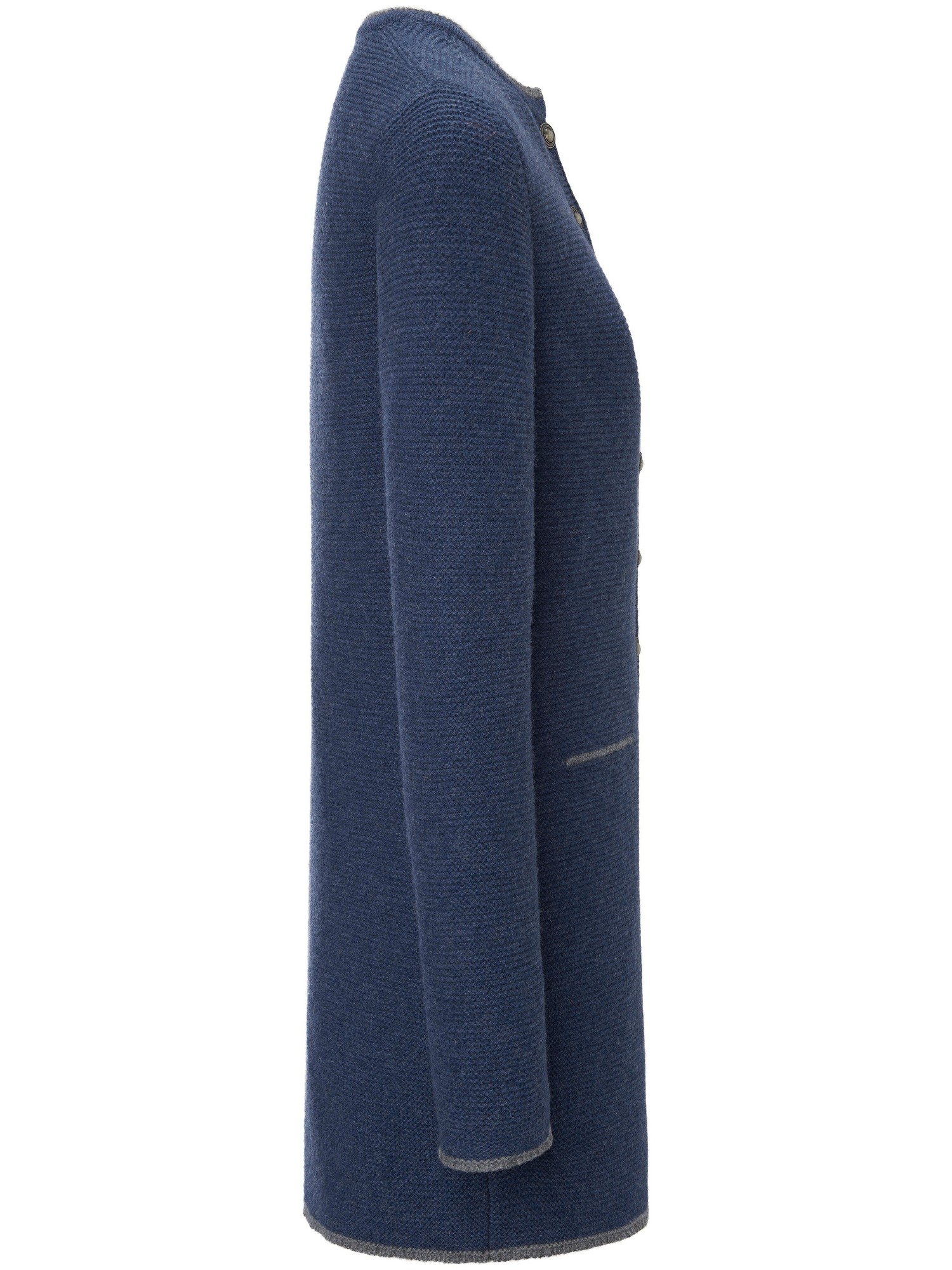 La Redingote Lotte 100% Laine Vierge  Giesswein Bleu Taille 40 thumbnail