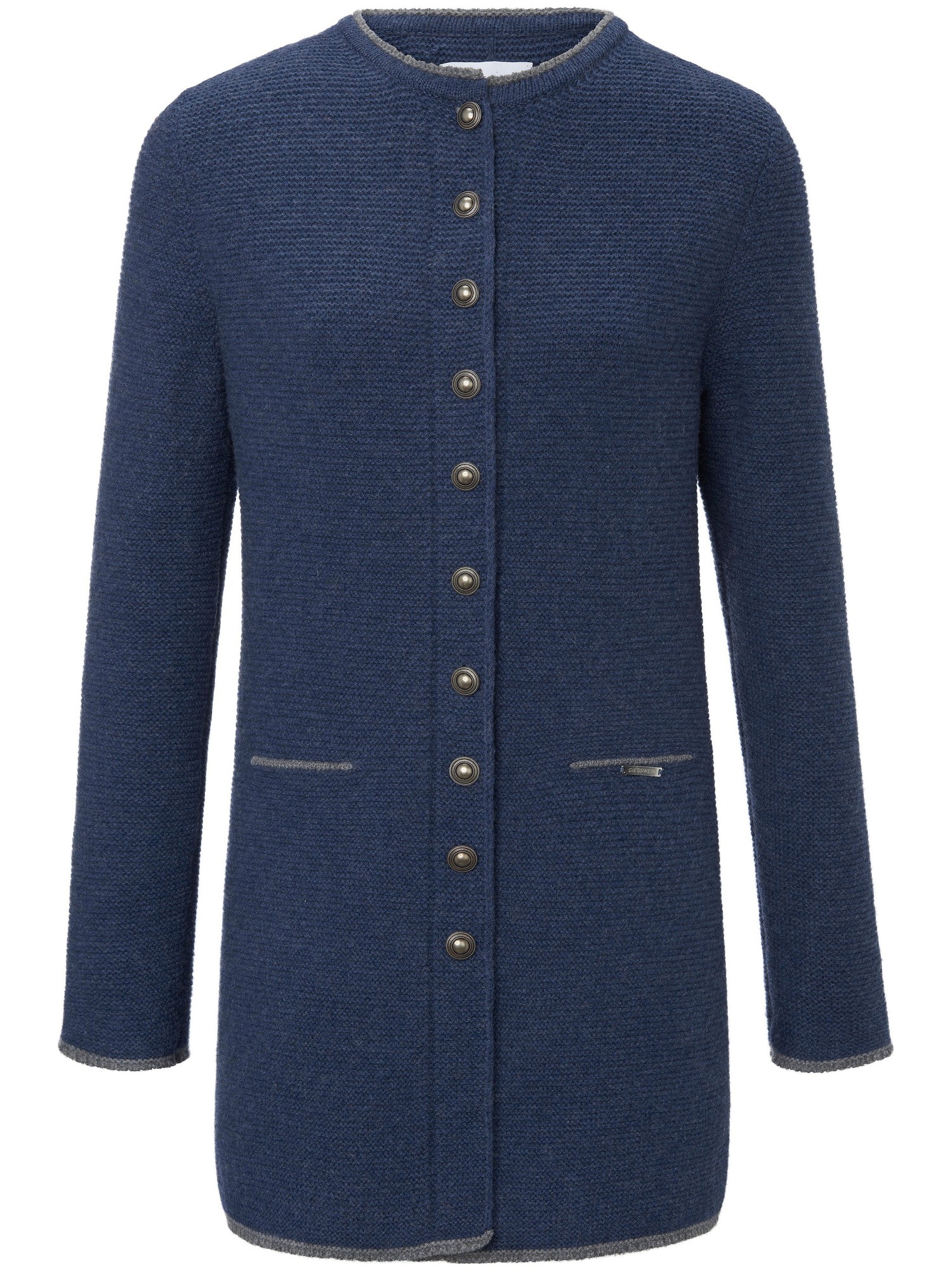 La Redingote Lotte 100% Laine Vierge  Giesswein Bleu Taille 42
