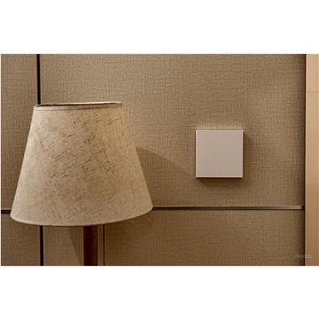 Smart Wall Switch H1 (No Neutral, Single Rocker), Requires Zigbee AQARA HUB, Remote Control Light Switch for Smart Home, Compatible with Amazon Alexa,