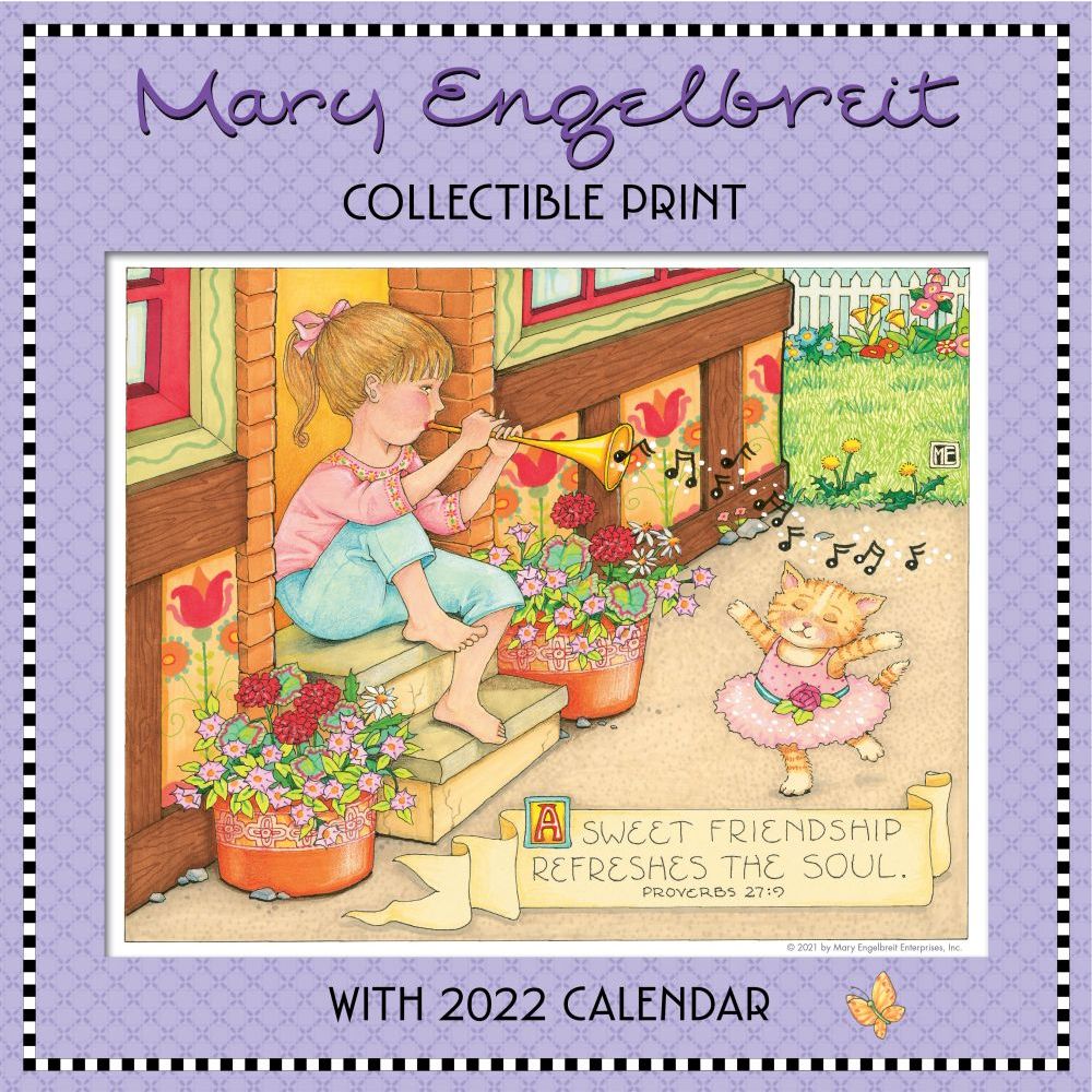 Mary Engelbreits 2022 Collectible Print with Wall Calendar