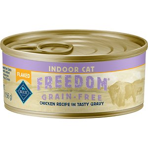 Blue Buffalo Freedom Indoor Flaked Chicken Recipe Grain-Free Canned Cat Food, 5.5-oz, Case of 24