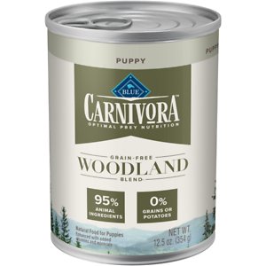 Blue Buffalo Carnivora Woodland Blend Grain-Free Puppy Wet Dog Food, 12.5-oz, Case of 12