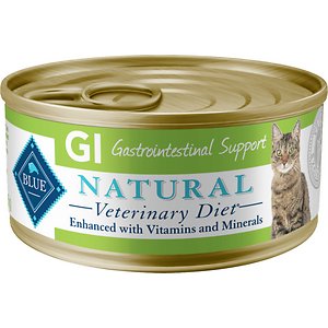Blue Buffalo Natural Veterinary Diet GI Gastrointestinal Support Grain-Free Wet Cat Food, 5.5-oz, Case of 24