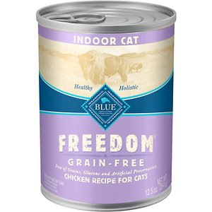 Blue Buffalo Freedom Indoor Adult Chicken Recipe Grain-Free Canned Cat Food, 12.5-oz, Case of 12