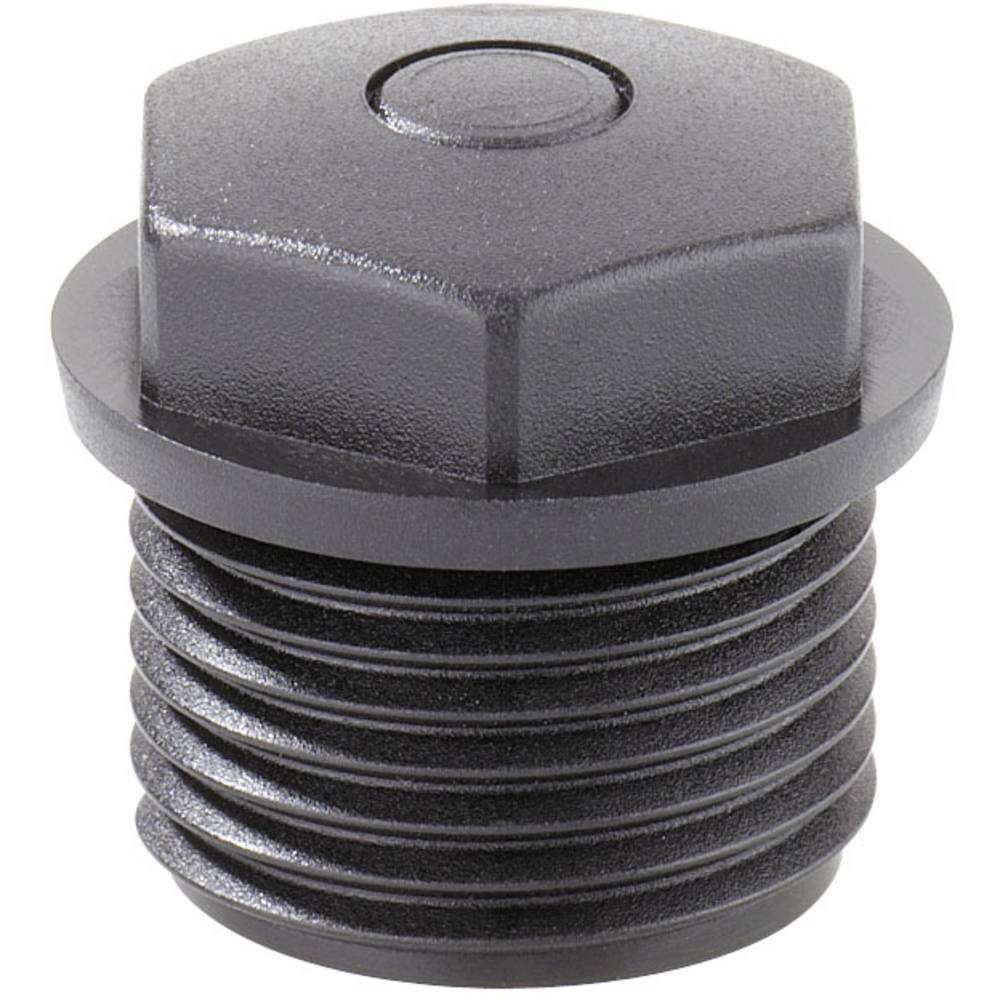 Spelsberg 20301601 Plug M16 Polyethylene Black with Sealing Membrane