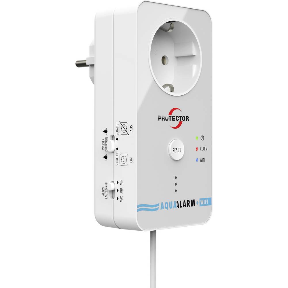 Protector 15021 Wassermelder Mit Externem Sensor Netzbetrieben