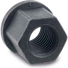 J.W. Winco DIN 6331 Hexagon Nuts, Steel, with Flange, Blackened, M24, 1-7/16