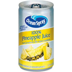 Ocean Spray 100% Juice, Pineapple, 5.5 Oz Can, 48/Carton