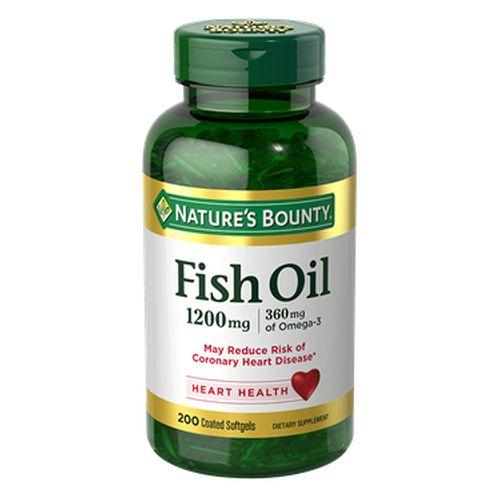 Nature's Bounty, Fish Oil, 1200 Mg, 12 X 200 Coated Softgels