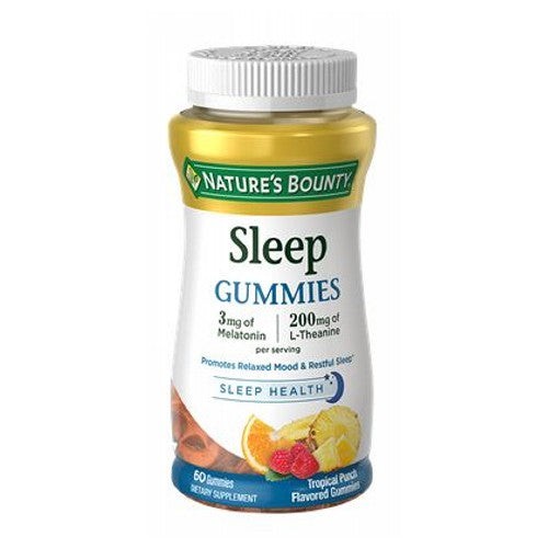 Nature's Bounty, Sleep Complex 3 Mg Melatonin L-Theanine, 200 Mg, 12 X 60 Gummies