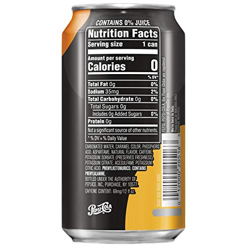 Pepsi Cola Zero Sugar Mango Soda Pop  12 Fl Oz  12 Pack Cans thumbnail