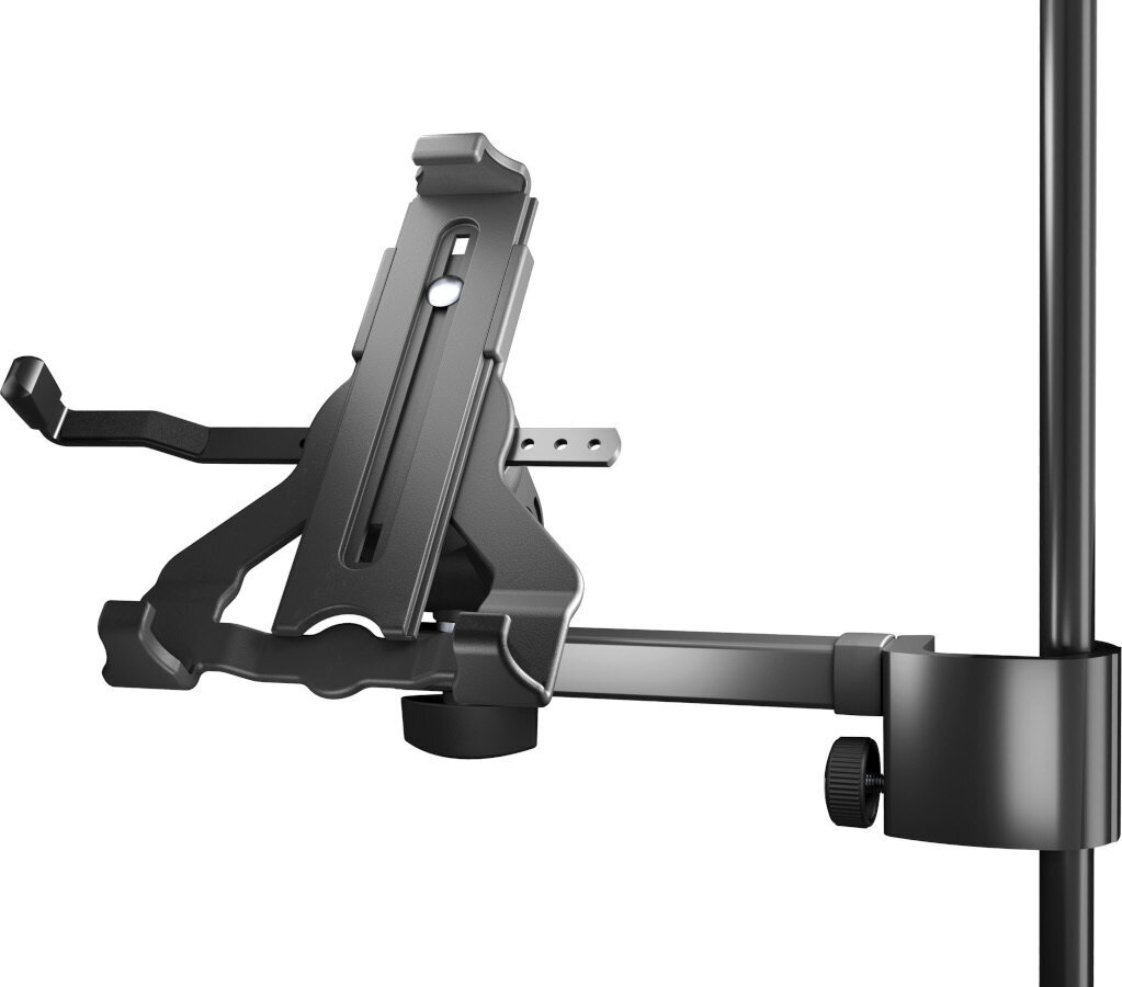 2022 K&M 19743 Universal Clamp-on Mic Stand Tablet Holder