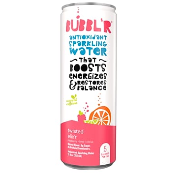 Bubbl'r Bubblr Antioxidant Sparkling Water, Twisted Elixr, 12 Oz. Can, 12/Pack (WIC39923) | Quill