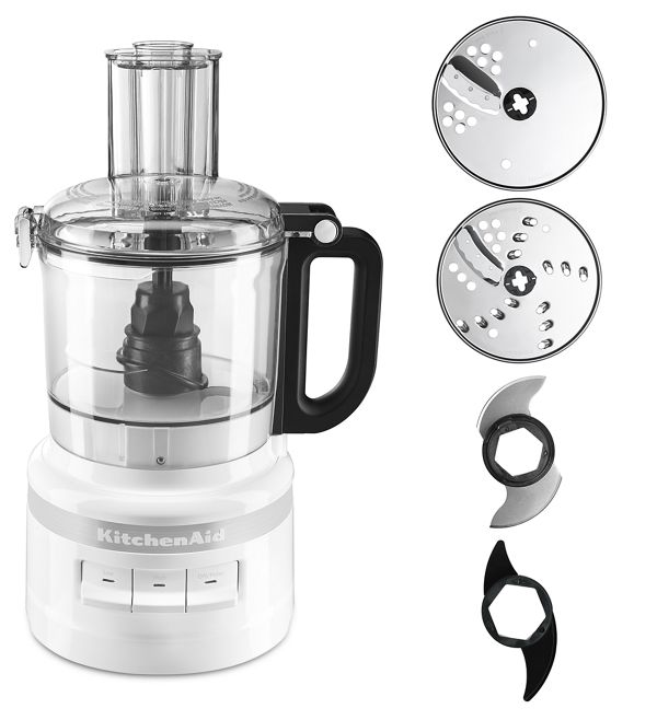 KitchenAid Refurbished 7 Cup Food Processor Plus in White, RKFP0719WH