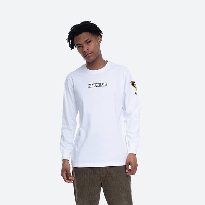 Maharishi Insignia Longsleeve T-Shirt 9306 WHITE
