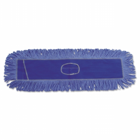 1136 Mop Head, Dust, Looped-End, Cotton & Synthetic Fibers, 36 X 5 in., Blue