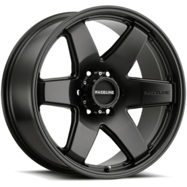Raceline 942B-ADDICT 18  Cast Aluminum Wheel  ADDICT-SUV BLACK 18X8 6X120 35mm Fits Select: 2018-2023 CHEVROLET TRAVERSE LT  2016 CHEVROLET COLORADO L