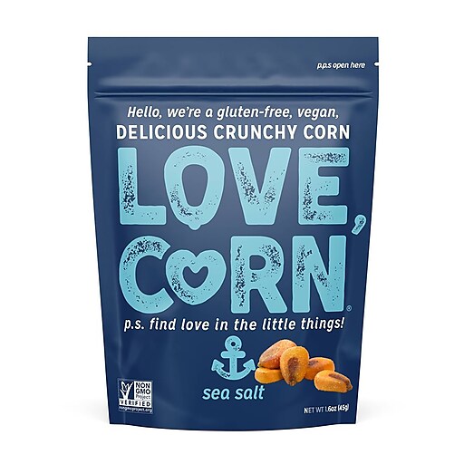 Love Corn Crunchy Corn Sea Salt 10 Bags