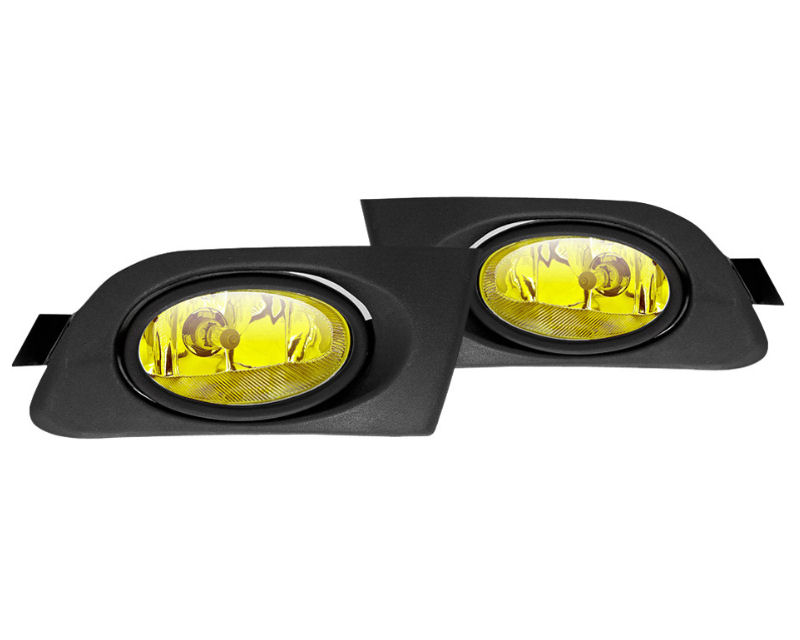 Winjet WJ30-0036-12 Yellow OEM Style Fog Lights Honda Civic 2 | 4 Door 01-03