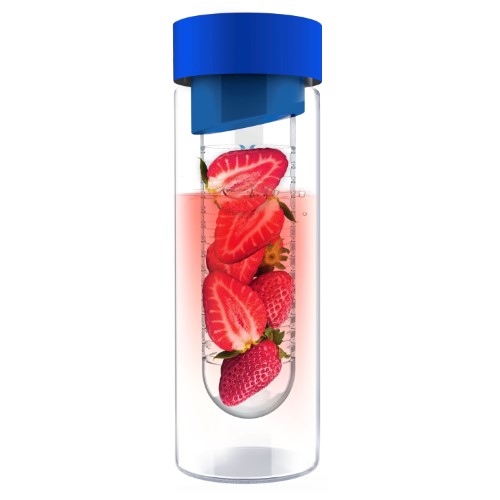 Asobu Flavor It: 20-Oz Luxury Glass Water Bottle + Fruit Infuser