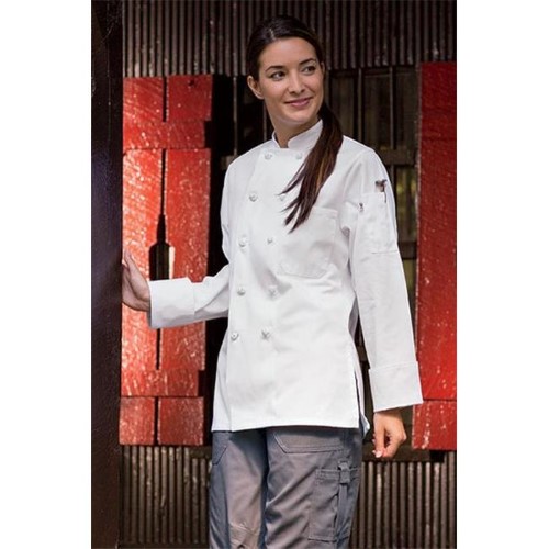 0490-2504 Sedona Chef Coat in White - Large
