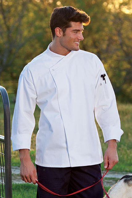 0489-2506 Santorini Chef Coat in White - 2XLarge