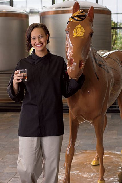 0489-0107 Santorini Chef Coat in Black - 3XLarge