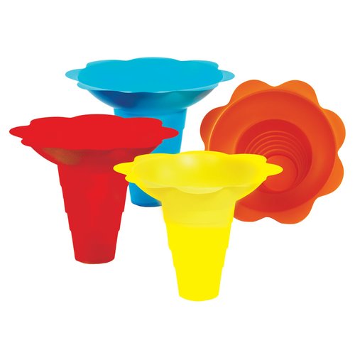 Paragon - Manufactured Fun 6504 Large Flower Drip Tray Cups - Multicolor