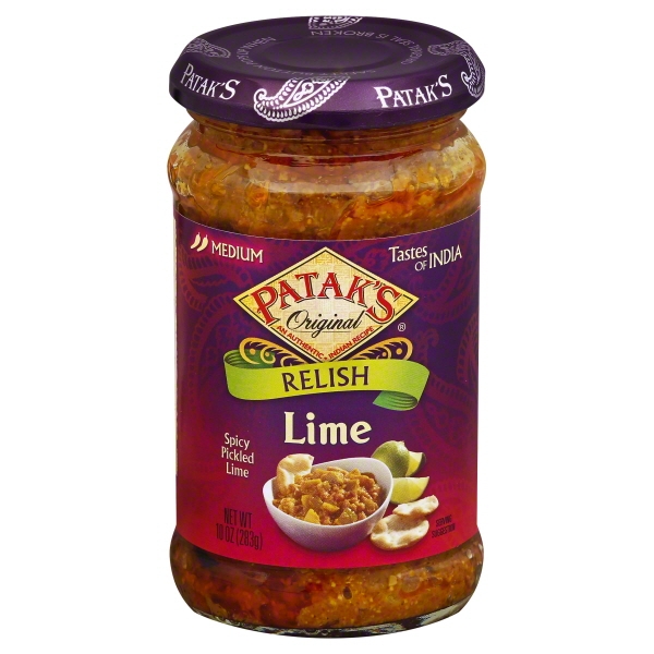 Patak's Relish Lime Medium Spicy And Chunky