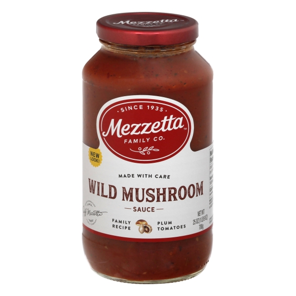 Mezzetta Porcini Porta Mushroom Pasta Sauce- 25 Oz- Pack of 6