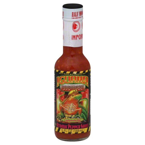 Iguana Radioactive Explosively Hot Atomic Pepper Sauce  5 Fl Oz