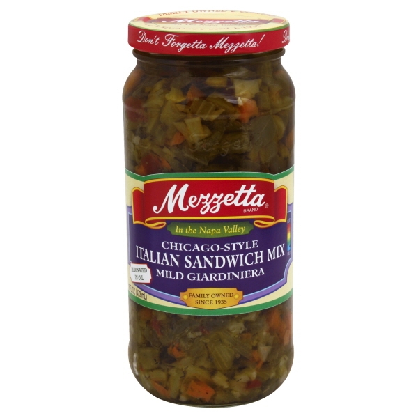 Mezzetta Chicago-Style Mild Giardiniera Italian Sandwich Mix - 16oz