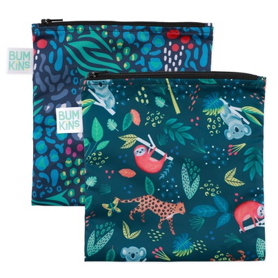Bumkins Reusable Snack Bags Large All Together Now